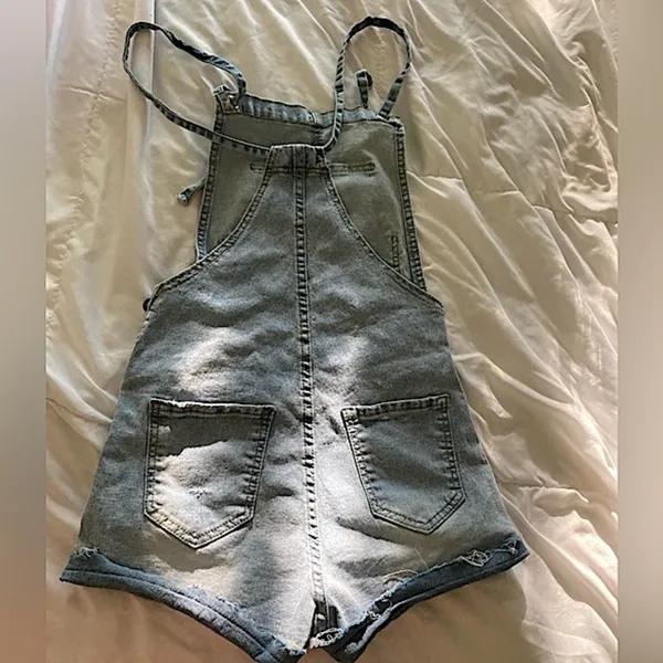 Size xs Light-wash Jean Style Romper Outfit - Image 14