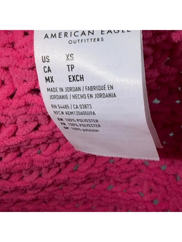 American Eagle Outfitters Women’s XS Hot Pink Chunky Knit Sweater Oversized - Image 7