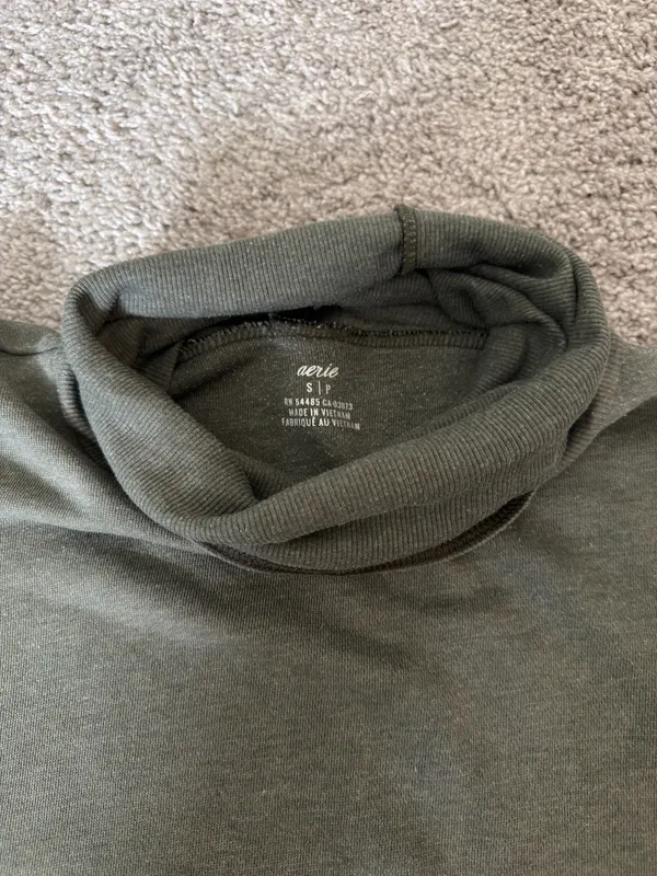 Aerie Cowl Neck Oversized Sweatshirt - Image 2