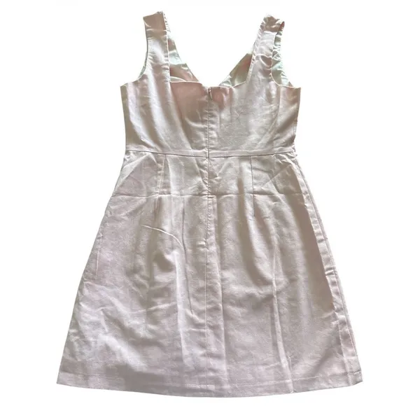 Commense NWT Gold Starfish Sleeveless Mini Dress Small Pink Linen Blend - Image 7