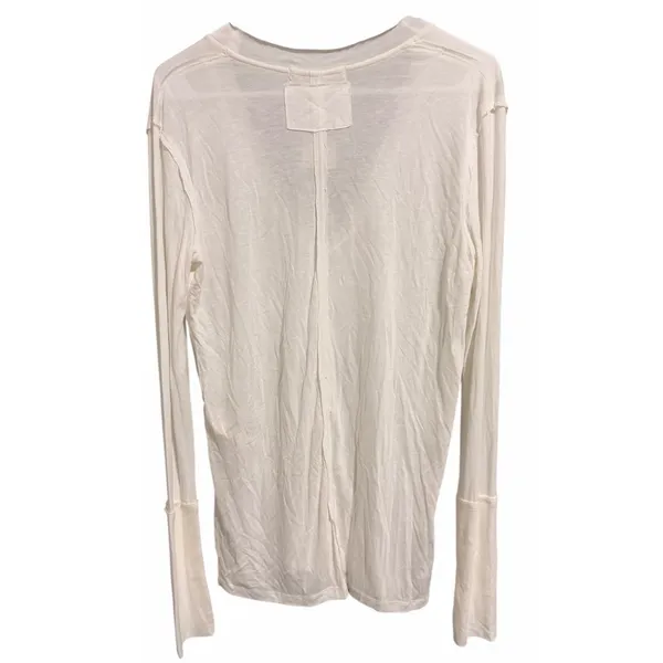 Free People We the Free Fresh & Clean Long Sleeve Top Ivory‎ Women's Size Small - Image 2