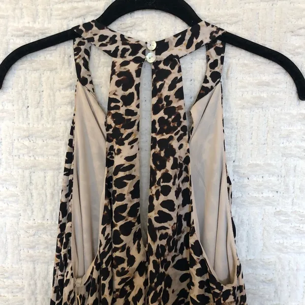 NWT New Show Me Your Mumu Front Tie Cha Cha Cheetah Animal Print Mini Dress - Image 3
