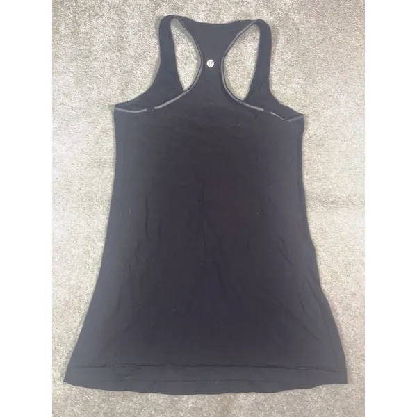 lululemon racer back tank black fitted workout 6 - Image 7