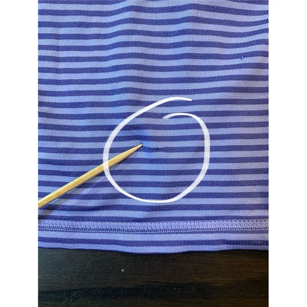 The North Face T Shirt Womens Medium Purple Stripes Outdoorsy Hiking‎ READ - Image 9