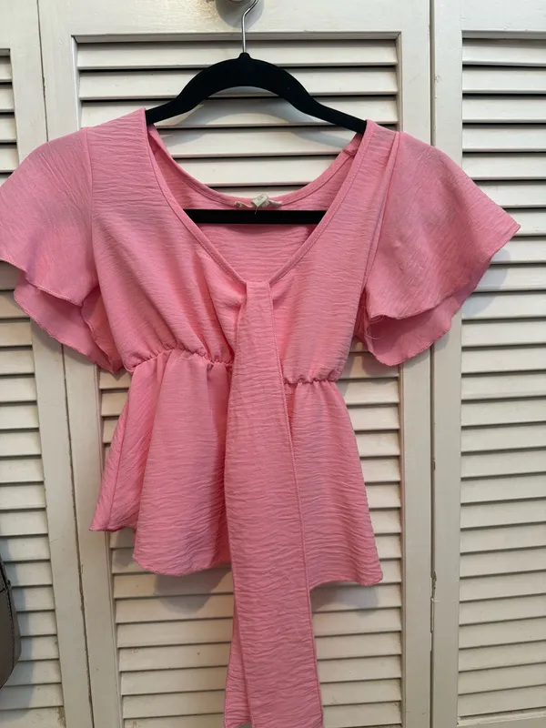 pink babydoll top Size XS - Image 3