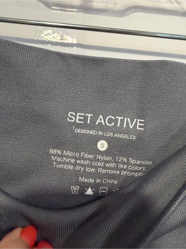 Set Active High-Waist Grey Leggings - Image 2