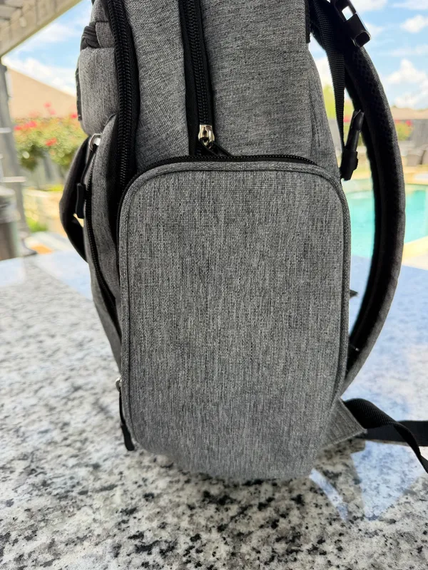 Eddie Bauer Diaper Bag for Infant Toddler - Gray Heather - Image 4