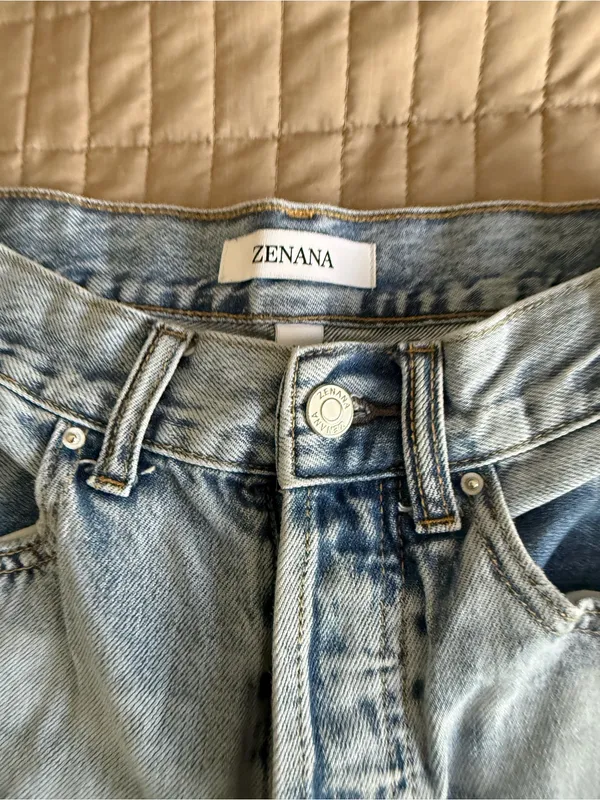 Zenana Outfitters Light Blue Washed Denim Jeans - Image 2