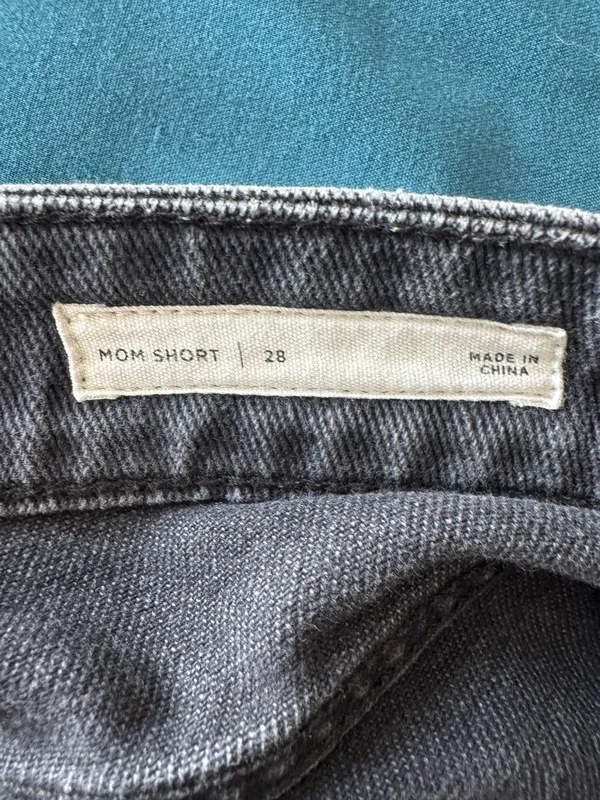Black PacSun Mom Jean Shorts High-Waisted - Image 6