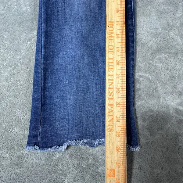 Democracy Ab Technology Raw Hem Bootcut Jeans Womens 10 Stretch Distressed Rips - Image 11