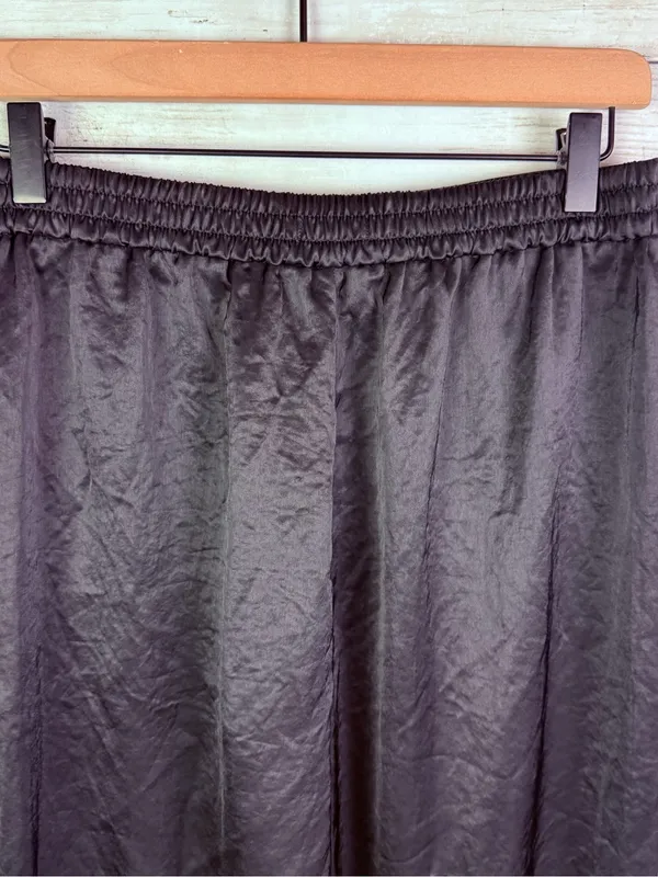 Madewell The Easy Pull-On Pant in Satin Black Size Small - Image 5