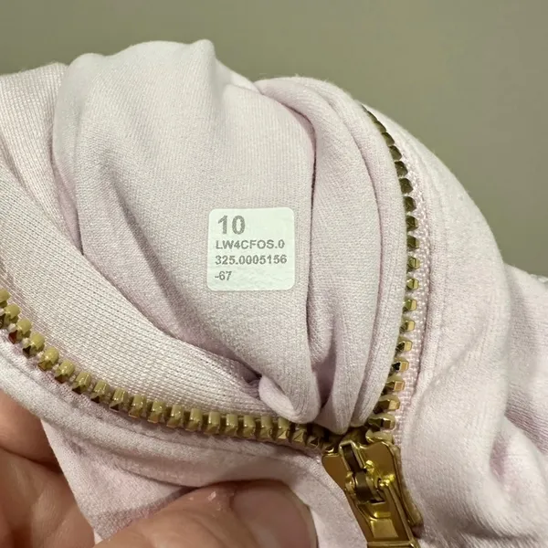 Lululemon Size 10 Define Jacket Pink Gold Zipper Athleisure Gym Travel School - Image 5