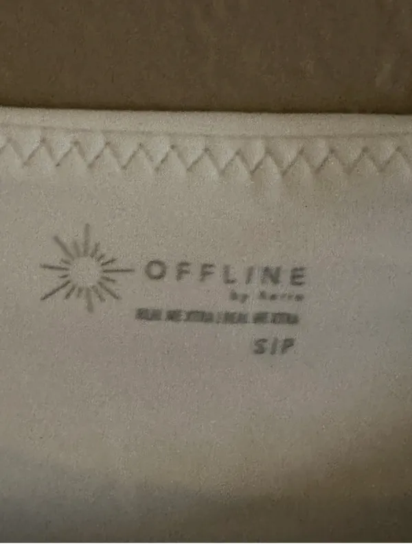 OFFLINE by Aerie White Sleeveless Stretch Tank Top Athletic Crew Neck S - Image 2
