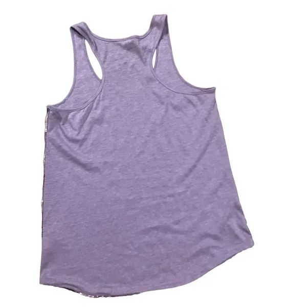 SEQUIN Fossil gold purple silver all-over sequin tank Small y2k vintage retro f… - Image 2