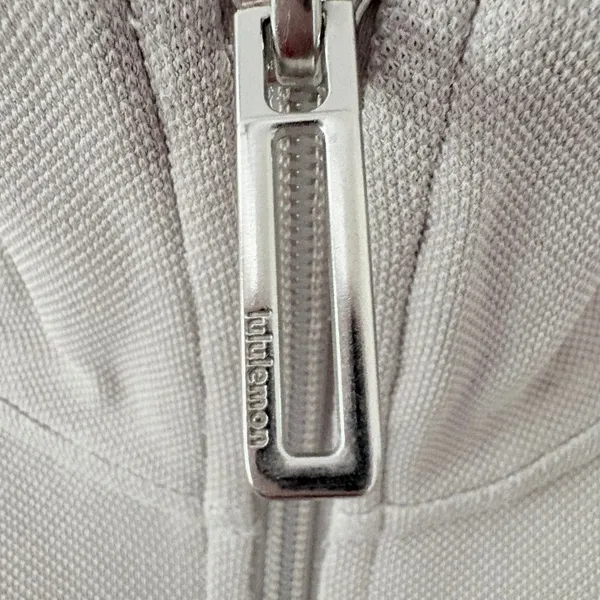 Lululemon Softstreme Pique rack Jacket Small Downtown Tan Cropped Full Zip - Image 7