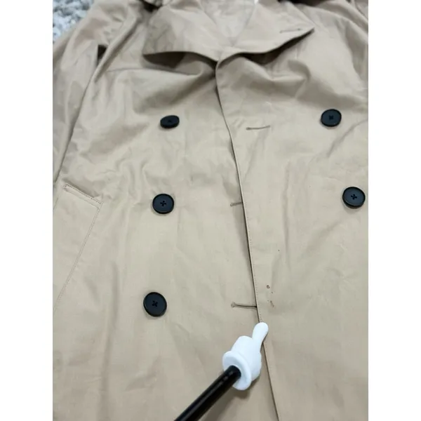 Everlane Women’s Brown Double Breasted Belted Trench Coat Long Jacket Size XS - Image 11