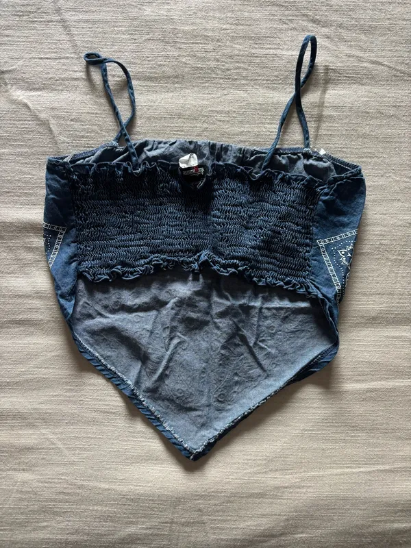 Bandana Top Blue Size L - Image 2