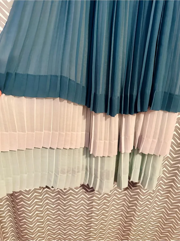 Anthropologie / Girls from Savoy | "Bayan" Pleated Midi Dress, size 4 - Image 2