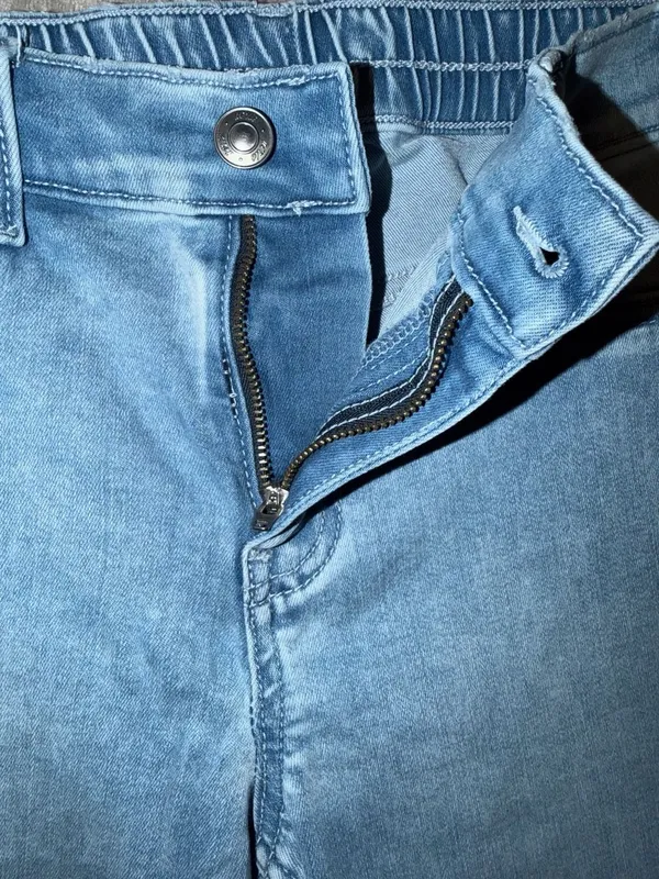 Aerie Light Wash Stretch Pull-On Flare Jeans - Image 4