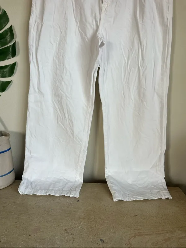 Madewell White Baggy Straight Wide Leg Jeans - Image 7