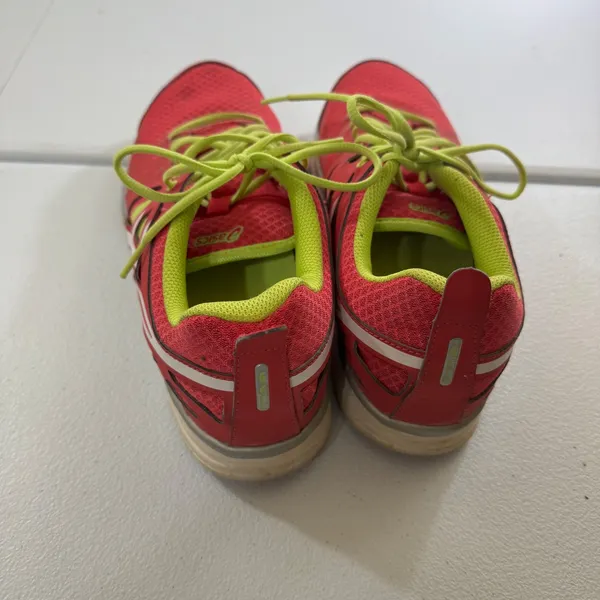 ASICS S398Y Women's Running Shoes‎ Pink Neon Yellow Size 11 Athletic Sneakers - Image 2