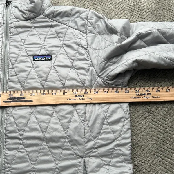 Patagonia Women's MICRO PUFF JACKET Down Puffer Feather Prima Loft Gray Size XL - Image 8