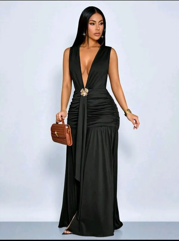 Women’s elegant bodycon maxi dress  - Image 4