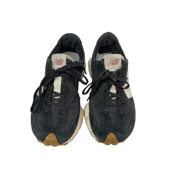 New Balance 327 Unisex Black Suede Lace Up Low Top Athletic Sneakers Shoes 7.5 - Image 2