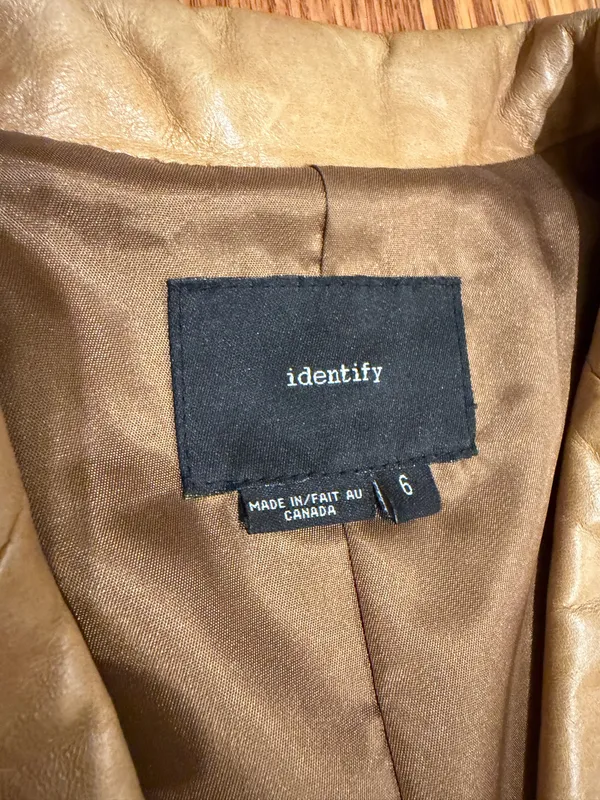 Vintage jacket identify Tan Size 6 - Image 4