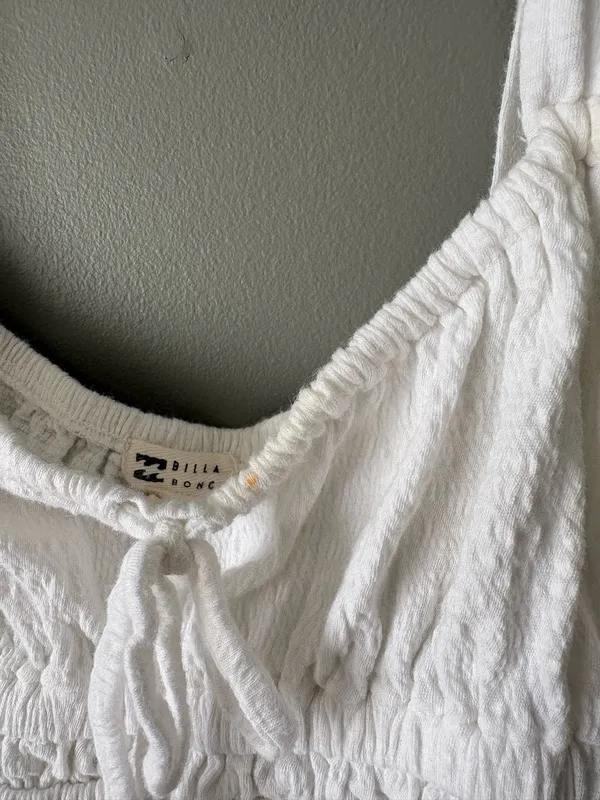 Billabong Tank Cropped Top White - Image 4