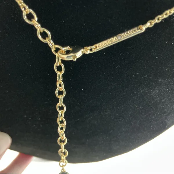 NWT Kendra Scott Gold Adjustable Lariat Necklace Clear Star Confetti - Image 4