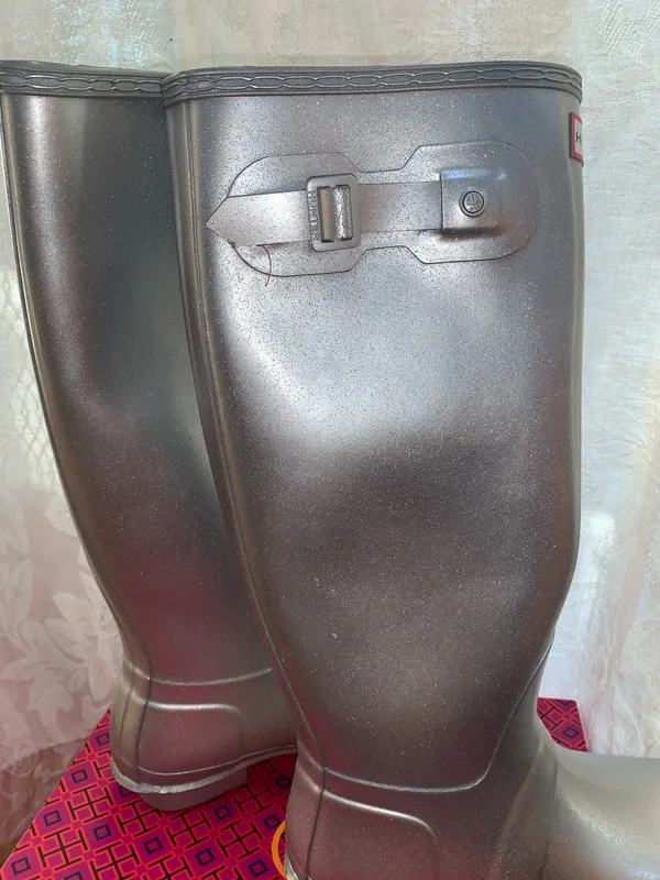 Hunter Cosmic Silver Rain Boots  - Image 4