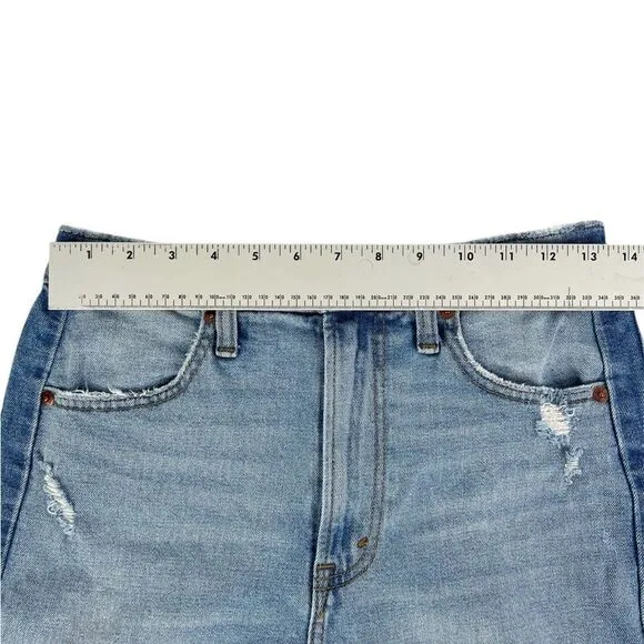 Abercrombie Zoe Natural Rise Ankle Straight Leg Jeans Light Wash Size‎ 6 / 28 - Image 5