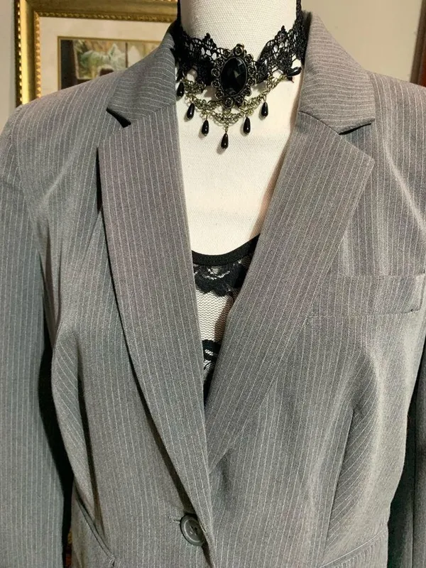 Worthington Gray Pinstripe Pant Suit - Image 5