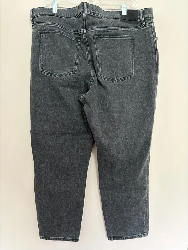 Abercrombie & Fitch The Mom High Rise Jean Faded Black 34/18 - Image 4