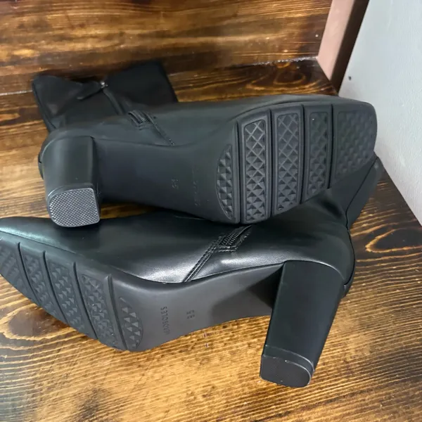 Aerosoles Cinnamon Black Mid Calf‎ Boots Size 9.5 - Image 11