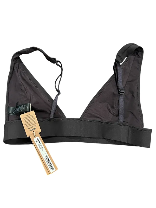 SKIMS Signature Swim plunge Bikini Top Size S Onyx NWT SOLD OUT - Image 5