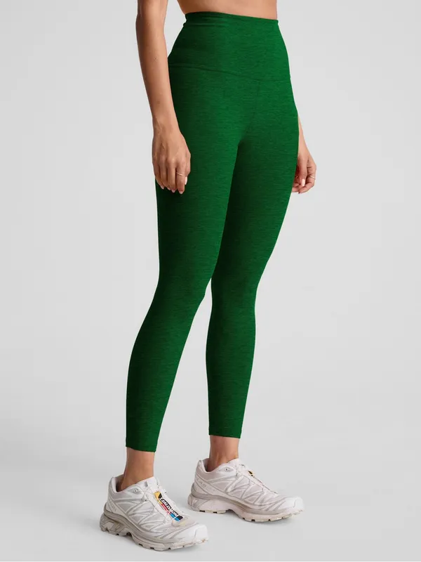 Beyond Yoga Spacedye Caught In the Midi High Waisted Leggings Green Heather XS - Image 2