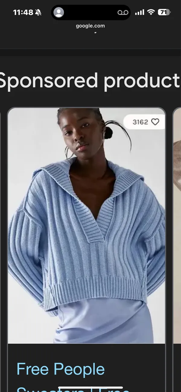 Free People Sweater V-Neck Oversized - Image 4