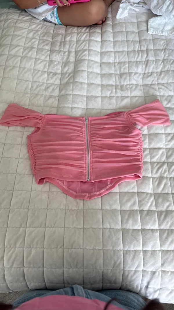 Shein Top Pink Corset Size M - Image 3