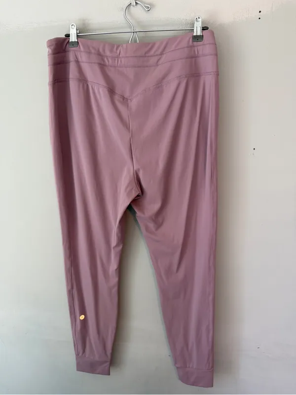 Halara SoftlyZero Plush High Waisted Full Length Jogger Large Mauve Purple - Image 3