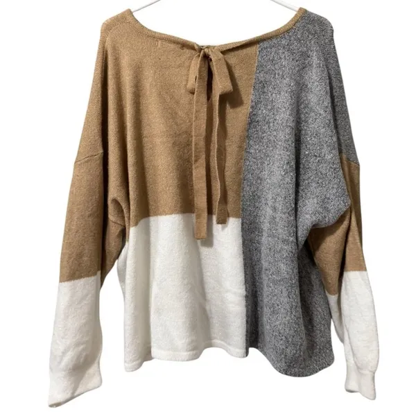 Anthropologie by the River Women Sweater Size S/M Slouchy Ribbon Long‎ Sleeve - Image 2