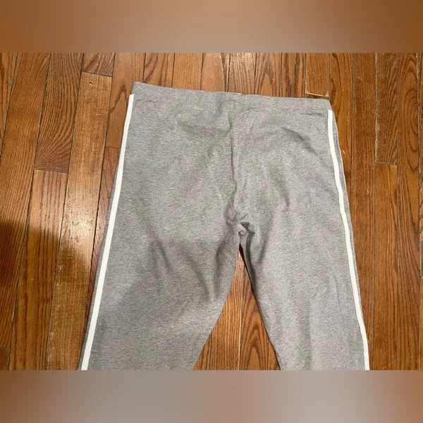 Adidas Kids Gray Joggers with White Stripes - Image 11