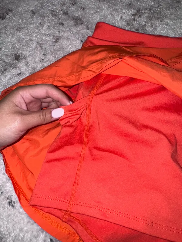Free People Movement Orange Skirt - Image 4