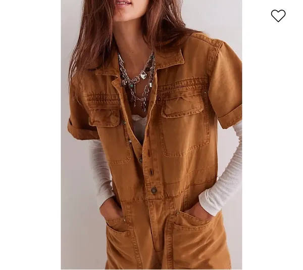 Free People | We The Free Maxie Washed Coverall In Cathay Spice Size 2 - Image 2