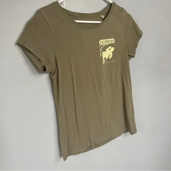 Women’s La Gueuze Cantillon C'est Bon Brewery In Belgium T-Shirt Green Medium - Image 3