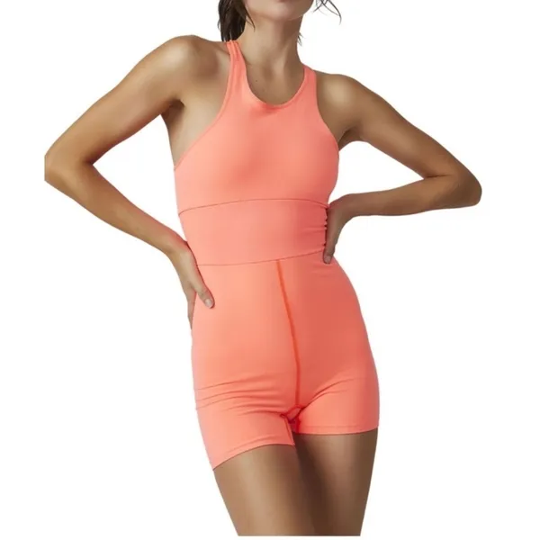 Free people movement Every Single Time Runsie Neon orange - Image 7