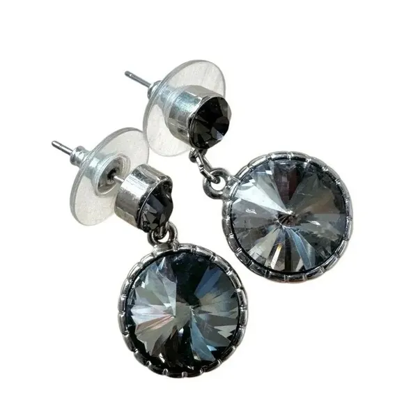 White House Black Market Crystal Drop Earrings - Image 3