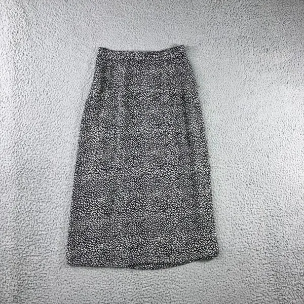 Motel Rocks Abstract Midi Skirt Women XS Pebble Print A-Line Monochrome Office Siren Classic - Image 2