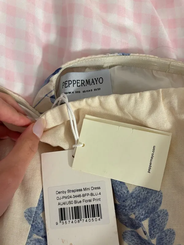 Peppermayo Denny strapless mini dress - Image 2
